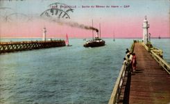 CPA Trouville Left the boat of Le Havre