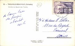 CPA Trouville Deauville Entrance of the basin of the yachts