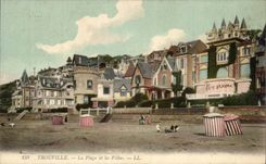 CPA Trouville the beach and villas