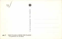 CPA Trouville the Queen of the beaches View on the quays