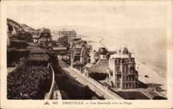 CPA Trouville View towards the beach
