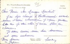 CPSM Trouville Deauville villas and the beach