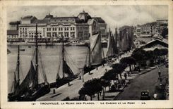 CPA Trouville Queen of the beaches the casino and the port