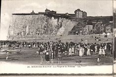 CPA Seas les Bains the beach and the cliff