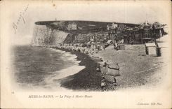 CPA Mers les Bains the beach has high tide