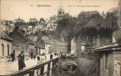 CPA Montdidier Street of the suburb St Medard