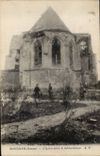 CPA Rouchoir the church after the bombardment