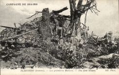 CPA Flacourt first houses