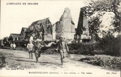 CPA Marquivilliers ruins