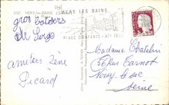 CPSM Meere les Bains der Strand