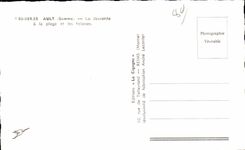 CPSM Ault descent with the beach and cliffs