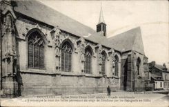 CPA Doullens Church Notre Dame southernmost Frontage