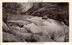 CPA Fontaine von Vaucluse die hohe Quelle hat seine Geburt
