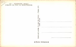 CPSM Suresnes Hereinkommen des Forts der Valerien Einfassung