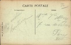 CPA Levallois Perret La mairie et la rue Poccard