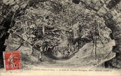 CPA Saint Cloud the alley of Section Mountain known as Allee of the devil