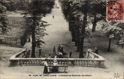 CPA Saint Cloud the park the fountain of the large jet