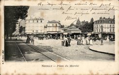 CPA Neuilly Place du marche