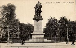 CPA Neuilly sur Seine Statue de Perronet