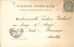 CPA Fontenay with the pinks the church Hairdresser