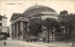 CPA Courbevoie the church