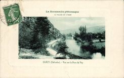 CPA Clecy Seen on the bridge of Vey