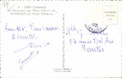 CPSM Caen der Krieg Erinnerungs und die Hotel Malherbe Lafayette Galerien