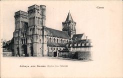 CPA Caen Abtei mit den Damen (Dreiheit der Kirche-Co)