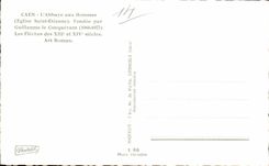 CPSM Caen die Abtei mit den Mannern (Kirche St Etienne) stand durch William den Eroberer still