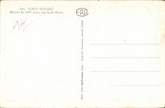 CPA Caen Hauser des 15 Strasse Saint Pierre