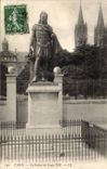 CPA Caen Statue von Louis XIV