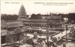 CPA Marseille Exposition coloniale 1922 Vue generale du temple d'Angkor Vat