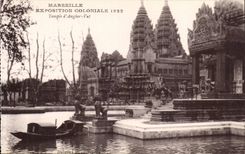 CPA Marseille Exposition coloniale 1922 Temple d'Angkor Vat