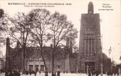 CPA Marseille Exposition coloniale 1922 Palais de l'Afrique Occidentale