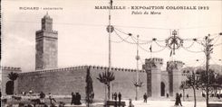 CPA Marseille Exposition coloniale 1922 Palais du Maroc