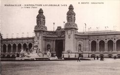 CPA Marseille Exposition coloniale 1922 Le grand palais