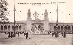 CPA Marseille Exposition coloniale 1922 Le Grand palais