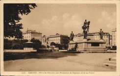 Corsica - Corsica - Ajaccio - Place of Diamond with Monument of Napoleon I - CPA