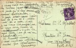 Dijon - Panorama of the Place Darcy - CPA