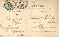 Dijon - View the night - CPA