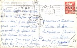 Dijon - Hard French Place and Street of the Forging mills - CPA