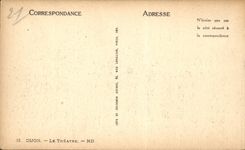 Dijon - the Theater - CPA