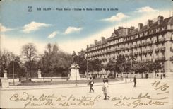 Dijon - Place Darcy - Statue of Hard - Hotel of the Bell - CPA