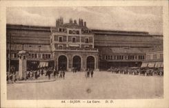 Dijon - Bahnstation - CPA