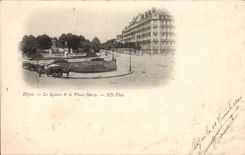 Dijon - der allgemeine Garten und der Platz Darcy - CPA