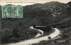 Quilan - Route de Foix - CPA 