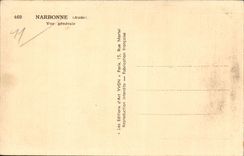 Narbonne - View - CPA
