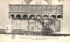 Villemaur - Jube out of wood carves - CPA