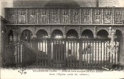 Villemaur - Jube out of wood carves - CPA