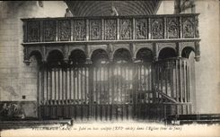 Villemaur - Jube out of wood carves - CPA